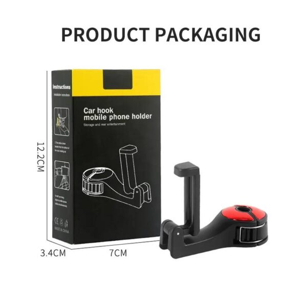 2-in-1 Headrest Hanger Hook - Image 7